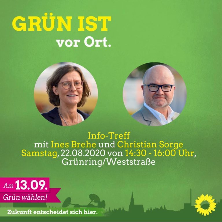 Grün ist vor Ort!