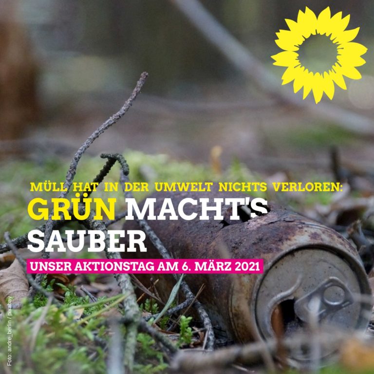 „Grün macht’s sauber“ – Aufräumaktion am 6. März