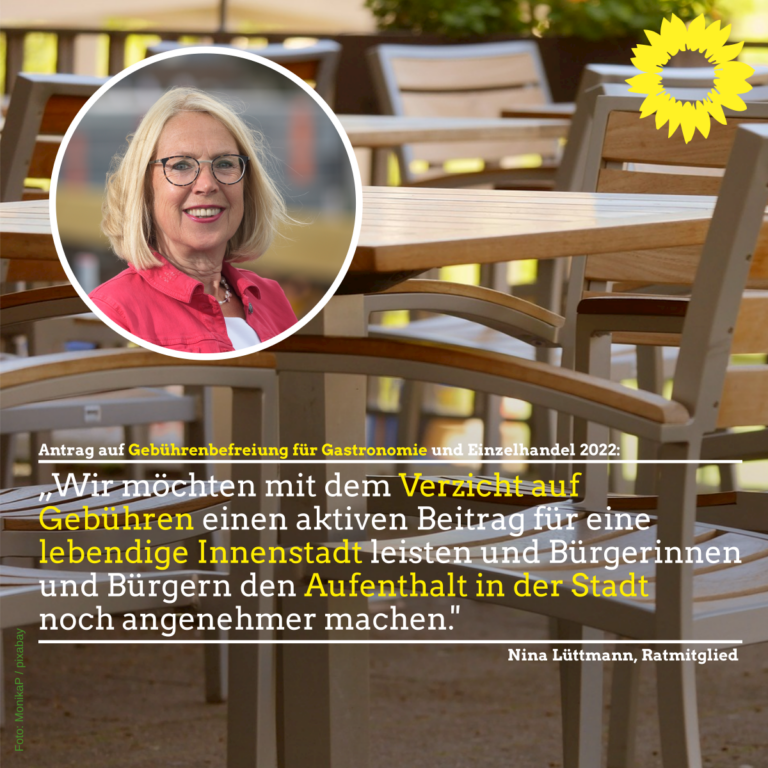 „Gastronomie und Einzelhandel weiter entlasten!“