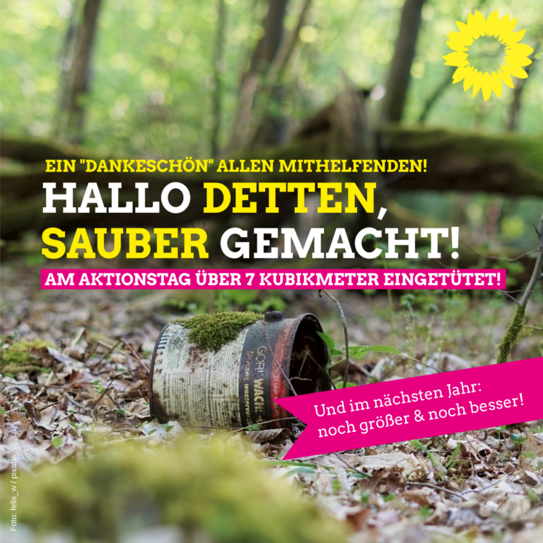 Unser Fazit der Aufräumaktion: „Gut gelaufen!“