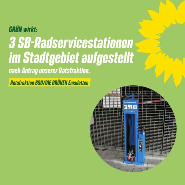 3 SB-Radservicestationen im Stadtgebiet aufgestellt