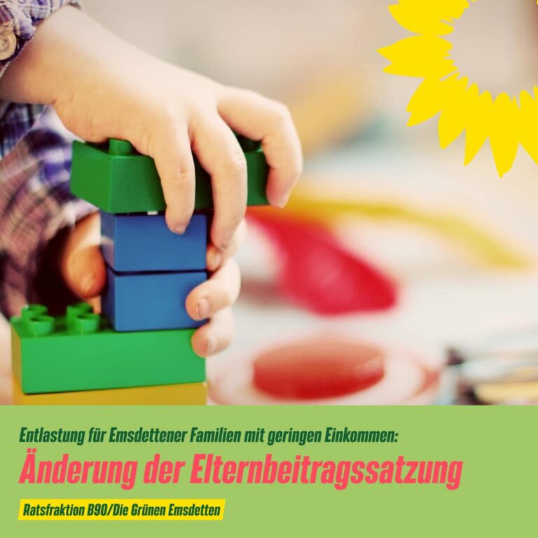 Änderung der Elternbeitragssatzung