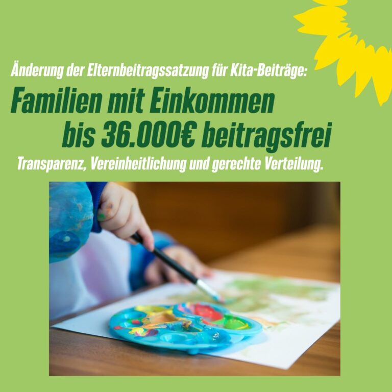 Änderung der Elternbeitragssatzung für Kita-Beiträge