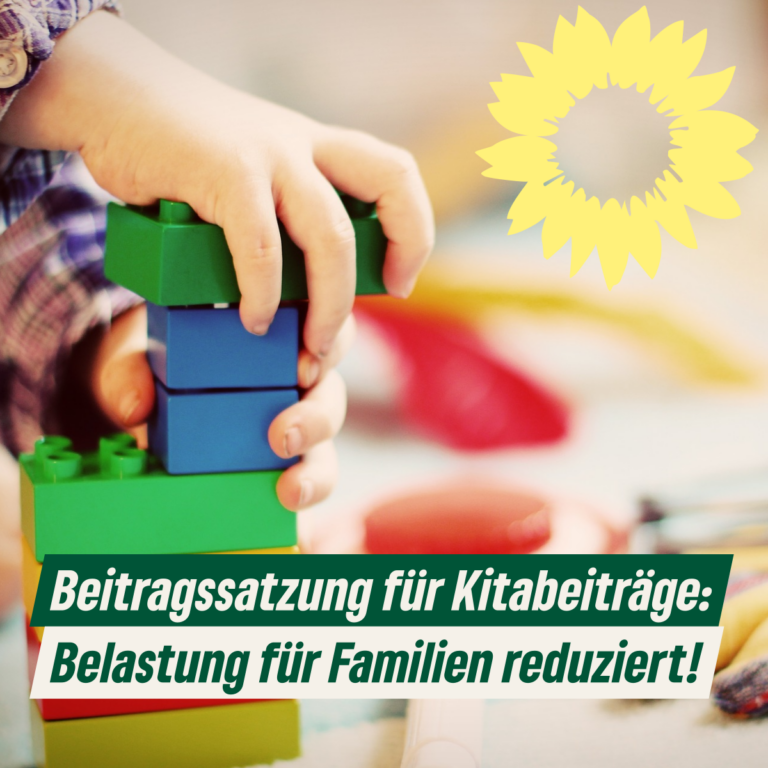 Beitragssatzung für Kitabeiträge: Belastung für Familien reduziert!