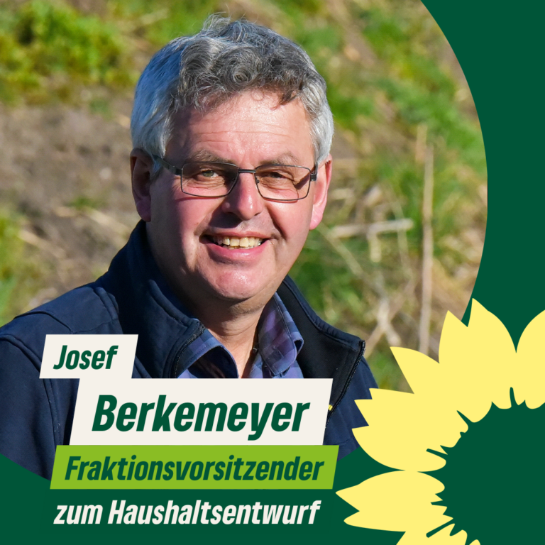 Josef Berkemeyer zum Haushaltsentwurf