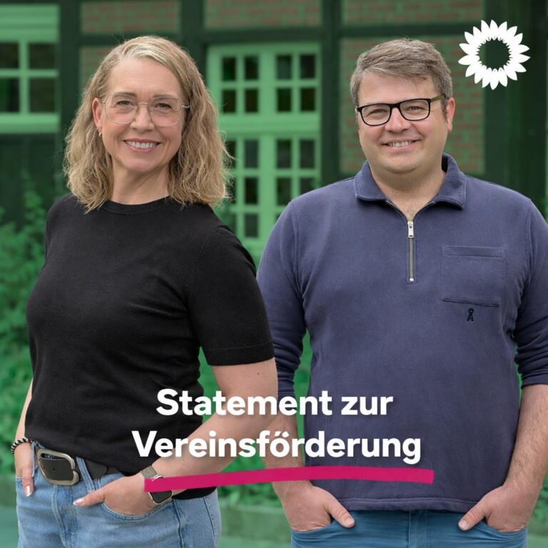 Statement zur Vereinsförderung